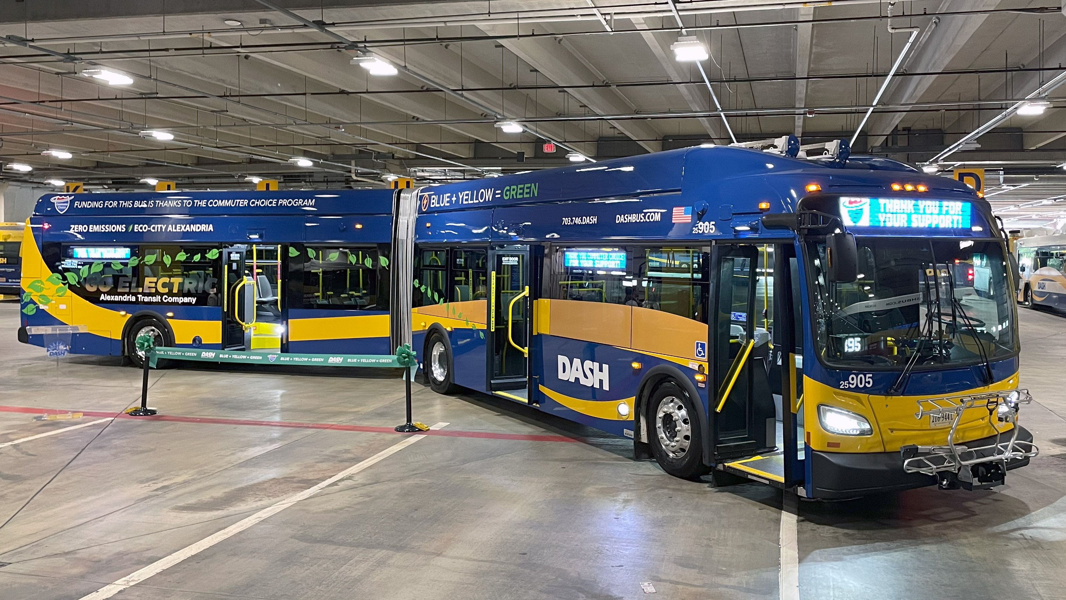 A photo of a new articulated zero emissions bus